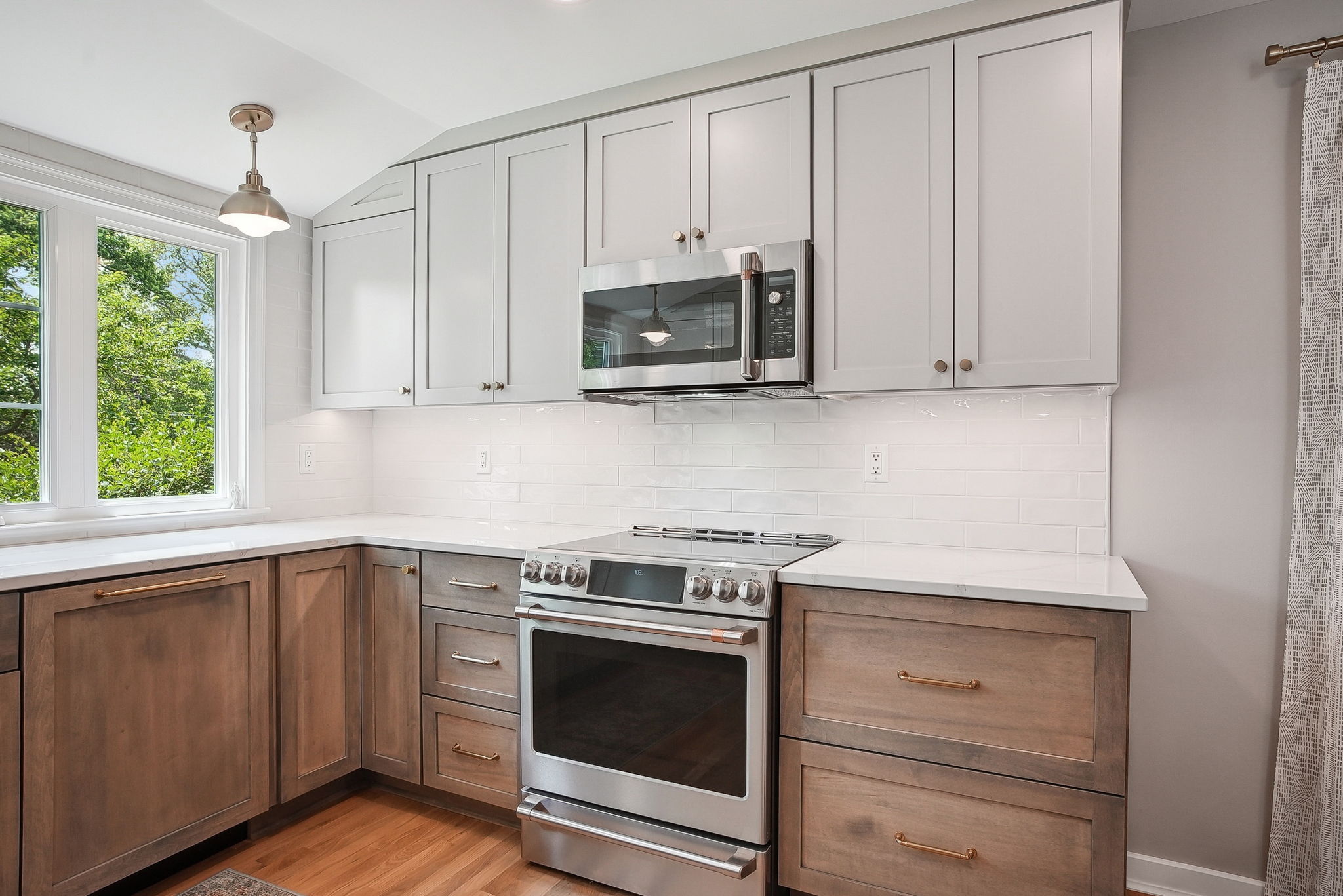 Kitchen remodeled with induction cooking in mind
