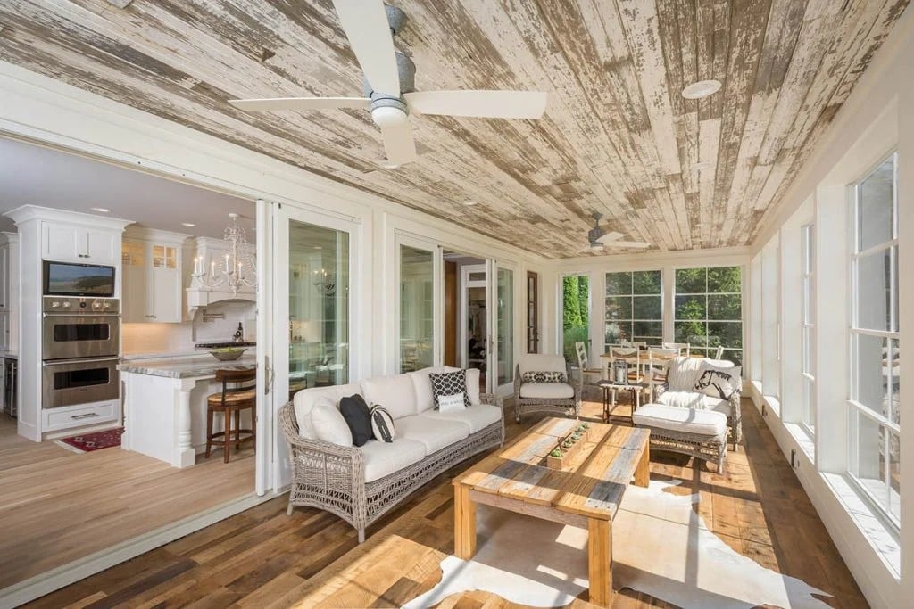4-season room vs sunroom: image of a sunroom addition completed by J.S. Brown