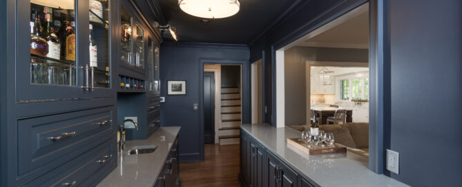 image of soft blue kitchen cabinet colors